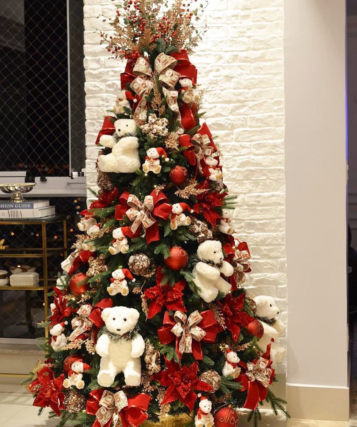 Teddy bear Christmas tree reveal by Decor Galore